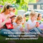 Выплаты из маткапитала.