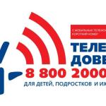 Детский телефон доверия.